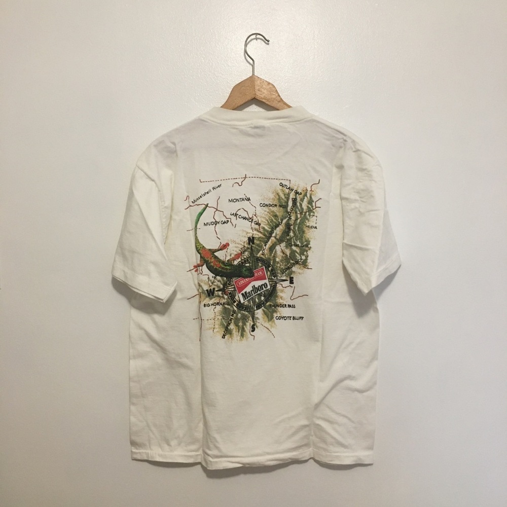 Vintage Marlboro adventure team t shirt lizard XL Travis Scott cotton white